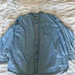 Men's Blue Vintage Denim Shirt